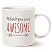 MAUAG Inspirational Mug - Unleash Inner Awesome Funny Quote Ceramic Coffee Cup White, 14 Oz