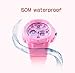 KXAITO Women's Ladies Outdoor Waterproof Sports Watch Quartz Watch Fashion Bracelet Movement Analog-Digital Display Girls Wrist Watches (1643_Pink)