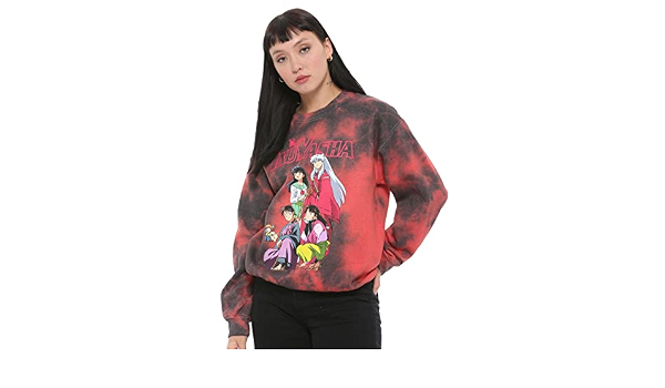 Inuyasha Group Tie-Dye Girls Sweatshirt 