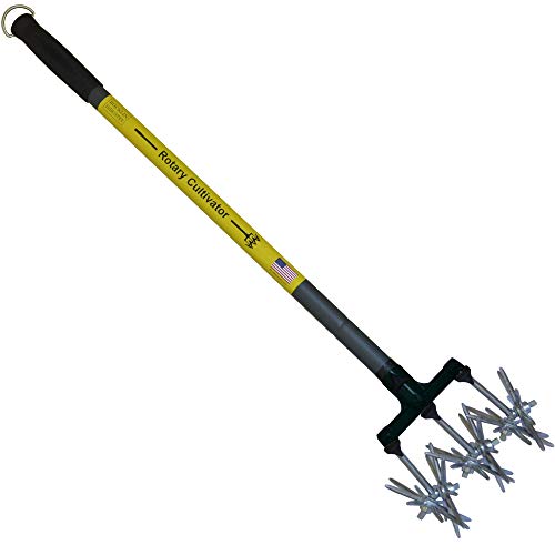 Rotary Cultivator Tool – 40” to 60” Telescoping Handle – Reinforced