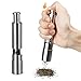 Annies, Stainless Steel Pepper Mills with One Hand Stands Mini Thumb Push for Peppercorns, Sea Salt, Spices, Table Seasoning Grinders (2)