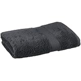 Jacquarddina Egyptian Bath Towel in Black (Midnight Egypt) - 100% Cotton, Quick-Dry, Size 90x160 cm - Luxurious and Absorbent for Home and Spa Use