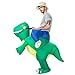 NEWBEA Inflatable Dinosaur T-rex Costume,Halloween Fancy Dress Costumes for Adult Child,Standard Size
