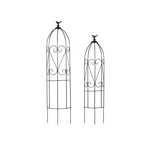 CJSWT Garten Obelisken Metall Trellis Blumenunterstützung Für Klettern von Reben und Pflanzen,Rankhilfe, Rankgerüst…