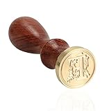 Retro Wood Stamp Classic 24 Letter A-Z Alphabet Initial Sealing Wax Seal Stamp Ancient Seal Post Decorative Antique Stamp Gifts - F