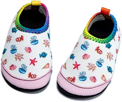 Panda Software Baby Boys Girls Water Shoes Infant Barefoot Quick -Dry Anti- Slip Aqua Sock for Beach Swim Pool