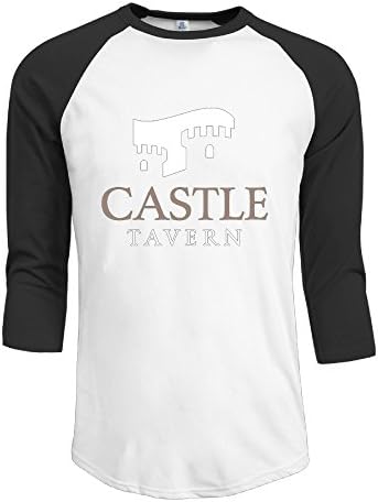 Men's Crystal Castles Logo Three-Quarter Sleeve Graphic T Shirts Tshirts