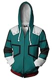 NoveltyBoy Boku No Hero Academia My Hero Academia Izuku Midoriya Hoodies Jacket Green Sweatshirt Cosplay Costume