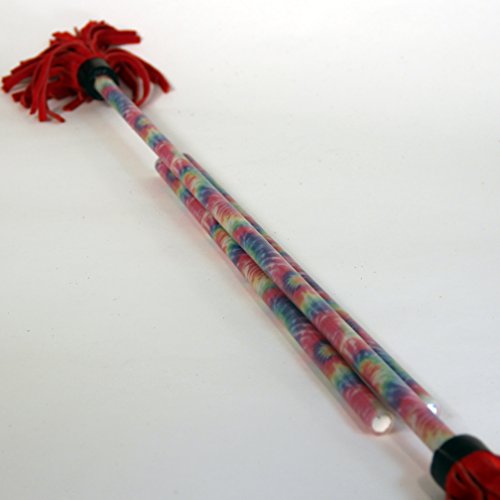 Z-Stix Made to Order Handmade Juggling Sticks-Flower Sticks-Devil Sticks (Mosquito 22',Tie Dye)
