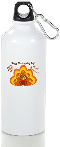 Owl Happy Thanksgiving Aluminum Sports Water Bottle, Great For Outdoor And Sport Activities