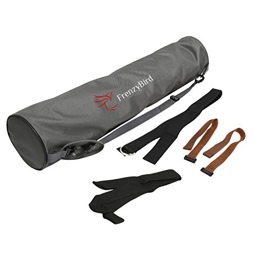 FrenzyBird 5mm Natural Cork Yoga Mat with Oxford Mat Bag and Strap, Non-Slip, Double-Sided,Antimicrobial,Free of PVC and Other Harmful Chemicals, for Yoga,Hot Yoga and Pilates - Thumbnail 2