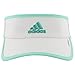adidas Women's Adizero II Visor, White/Easy Green/Shock Mint, One Size