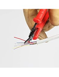 Pelacables Micro Shear Flush cortador alicates de acero al carbono de 45 grados Chaflán) 5 inch, color rojo