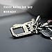 Hephis Durable Keychain with Handy Bottle Opener,Solid Key Management,Heavy Duty Car Key Chains for Men and Women(Wiredrawing Gun Black and Gold)