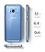 Spigen Neo Hybrid Crystal Galaxy S8 Plus Case with Clear Hard Casing and Reinforced Hard Bumper Frame for Galaxy S8 Plus (2017) - Coral Blue