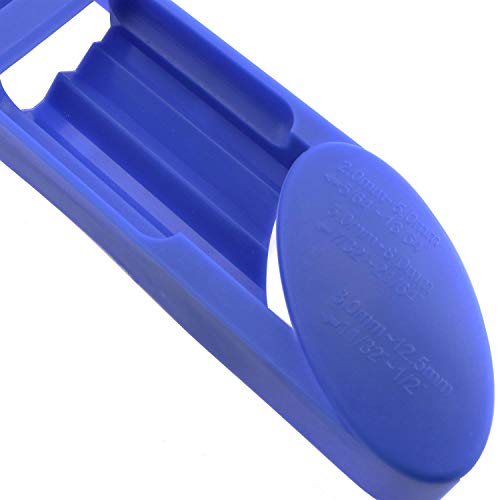 Magic&shell Diamond Drill Bit Sharpening Tool Corundum Grinding Wheel with Spanner Wrench for Grinder Polishing Blue