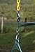 Abeaco Heavy Duty Playground Trapeze Bar with Rings Extra Long 38 Inch Chain Swing Set (Trapeze Bar)