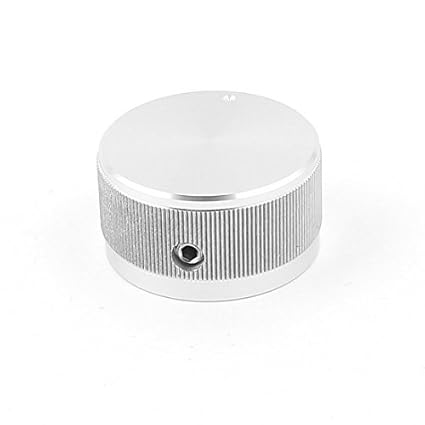 Amazon.com: eDealMax tono de Plata perillas CNC de aluminio sólido altavoz de alta fidelidad de Radio Volumen 30x16mm: Electronics