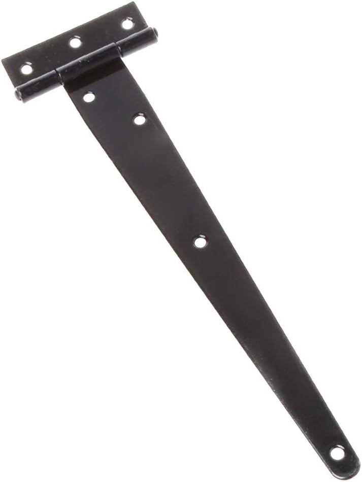 Gwxevce Pintura Negra Forma de T Triángulo Bisagra Gabinete Cobertizo