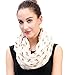 Lina & Lily Beagle Dog Print Women's Infinity Scarf Lightweight (Beige)