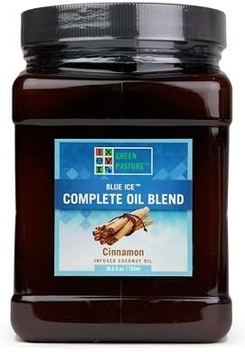 Green Pasture - Blue Ice Infused Coconut Oil / Butter Oil / Cod Liver Oil (780g) (Cinnamon)