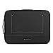 BAGSMART Travel Organizer Electronics Laptop Accessories Bag with 15 inch MacBook Pro Compartment, for Cable, Adapter, Hard Drives, 12.9 inch iPad Pro, Black