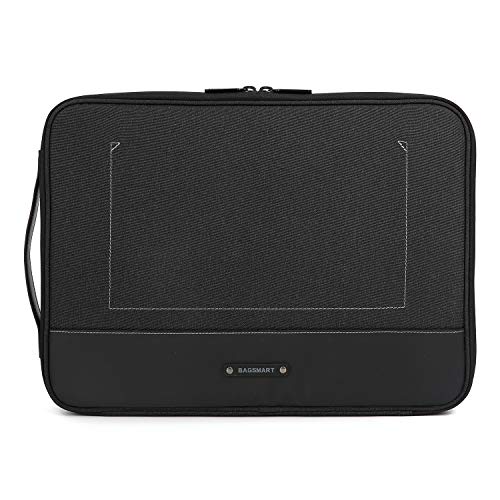 BAGSMART Travel Organizer Electronics Laptop Accessories Bag with 15 inch MacBook Pro Compartment, for Cable, Adapter, Hard Drives, 12.9 inch iPad Pro, Black