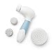 Vanity Planet Spin for Perfect Skin Face & Body Cleansing Brush, Frosted Blue