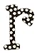 My Baby Sam Polka Dot Letter r, Brown/White