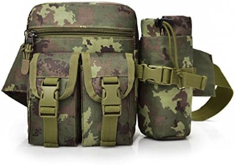 Huahuamini Men's Multifunctional Canvas Messenger Handbag Outdoor Sports Over Shoulder Crossbody Side Bag (Jungle Camouflage)