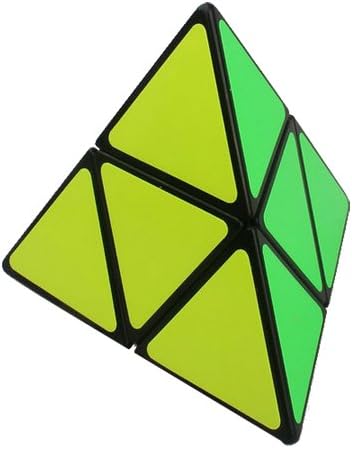 Funs 2x2x2 Pyraminx Twisty Pyramid 2 Layer Speed Cube Puzzle Black