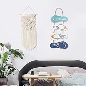 Beach Flip Flop Wall Decoration Wooden Beach Slippers Hanging Decoration,Ocean Home Hanging Ornament Wall Decor Ocean… 41a%2BDwh3DeL