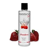 Passion Lubes Passion Licks Strawberry Water Based Flavored Lubricant, 8 Ounce