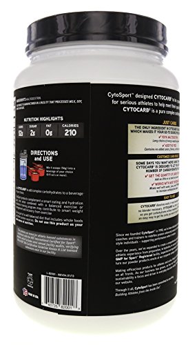 CytoSport CytoCarb 2, 100% Complex Carbohydrate Powder, 1.98 lbs. (Pack of 4)