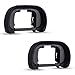 JJC 2-Pack FDA-EP18 Eyecup Eyepiece Eye Cup for Sony A7 A7II A7III A7R A7RII A7RIII A7RIV A7S A7SII A9 A99II A58 for Sony A7 A7 II A7 III A7R A7R II A7R III A7R IV A7S A7S II A99 II A58 Camera