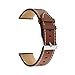 LDFAS Compatible for Fossil 22mm Band, (2 Pack) Leather Strap with Silver Buckle Compatible for Fossil Gen 5 Carlyle/Julianna/Garrett HR, Gen 5E 44mm, Sport 43mm, Gen 6 44mm Smartwatch, Brown+Black