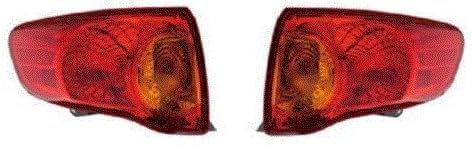 09 - 10 Toyota Corolla Taillight Pair Set Both Taillamp Rear Driver and Passenger
