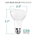 LUXRITE BR20 LED Bulb, 45W Equivalent, 6500K Daylight, Dimmable, 460 Lumens, R20 LED Flood Light Bulb 6.5W, Energy Star, Damp Rated, E26 Base, Perfect for Recessed and Track Lighting (4 Pack)