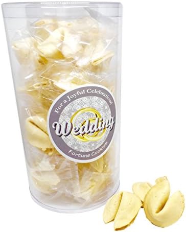 Wedding Party Favors Bridal Reception Fortune Cookies, 28 Count, Kosher Nut Free