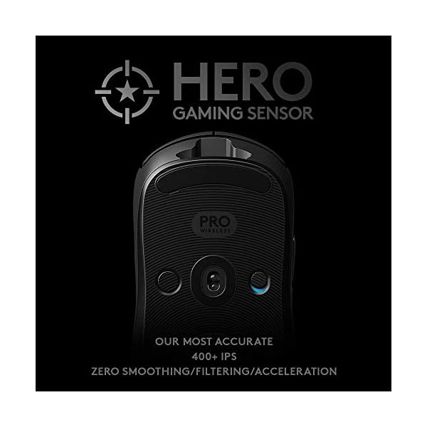 Logitech G PRO Wireless Gaming Mouse, Hero 16K Sensor, 16,000 DPI, RGB, Ultra Lightweight, 4 to 8 Programmable Buttons… - Imagen 4