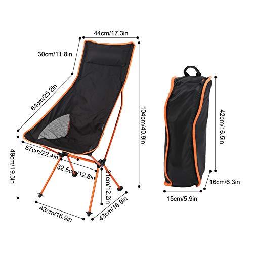 Demeras Angelstuhl Freizeitstuhl Praktische Orang Picknick Lounge Tragbares Camping für Outdoor-Aktivitäten – Bild 8