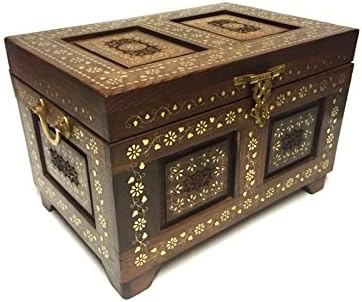 Marroquí Madera baúl Joyero ghussun Gross – 45 cm: Amazon.es: Hogar