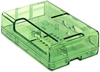Feicuan Protective Cover Case Vented Shell Box Enclosure ABS Plastic for Raspberry Pi 2B 2B+ 3B Motherboard -Green