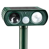 BodyBudd Ultrasonic Pest Repeller Solar Powered System. Efficient Sensors and Warning Signals.