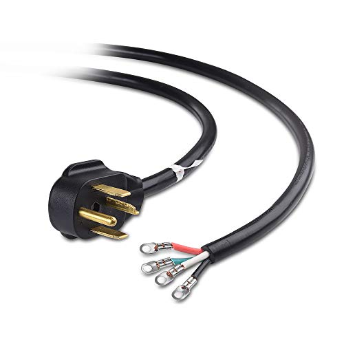 Cable Matters 4 Prong Dryer Cord (30 AMP Appliance Power Cord with Dryer Plug, Dryer Power Cord) - 6 Feet (NEMA 14-30P to 4-Wire)