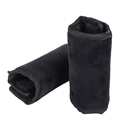 Walker Hand Grip Covers Pad Medical Soft Hand Grips Cushion Anti Silp Crutch Handle Pads Mobility Aid Hand Cushion Universal for Walker Wheelchairs Rollator Black 5.5" x 8.7" Diameter 2"