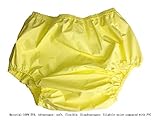 Haian Adult Incontinence Pull-on Plastic Pants Color Yellow 3 Pack (Large)