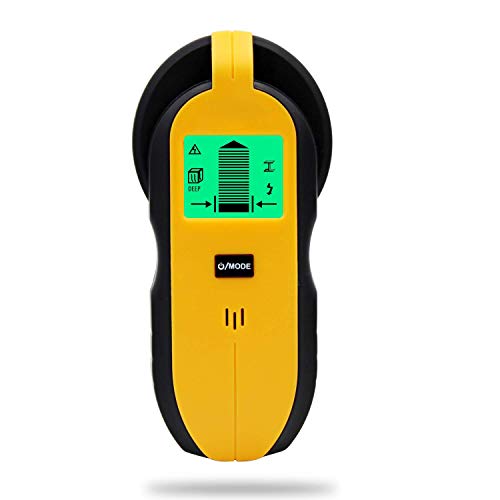 Stud finder, Stud Center Finding Sensor, Multi- Scanner Wood, Metal and AC Live Wire Detector with LCD Display, Deep Scanning (Stud finder)