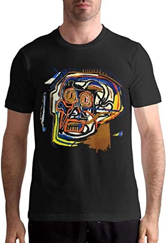 Jean Michel Basquiat T Shirts Men's Tops Short Sleeved Round Neck Cotton Tee Tops