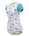 Littleforbig Adult Baby Onesie Diaper Lover (ABDL) Button Crotch Romper Onesie Pajamas-Sleepytime Pattern